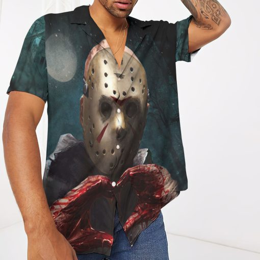 Gearhumans 3D Jason Loves You Custom Hawaii Shirt