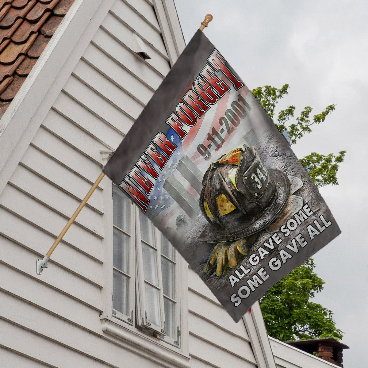 Gearhumans 3D Patriot Day Never Forget Firefighter Custom Flag 4 Gearhumans 3D Patriot Day Never Forget Firefighter Custom Flag - Image 4