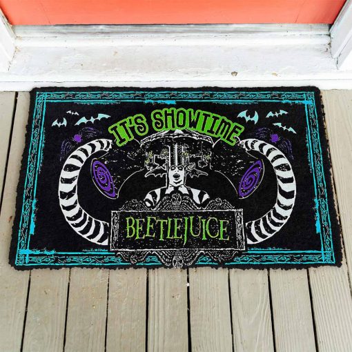 Gearhumans 3D Its Show Time Beetlejuice Custom Doormat - Image 2