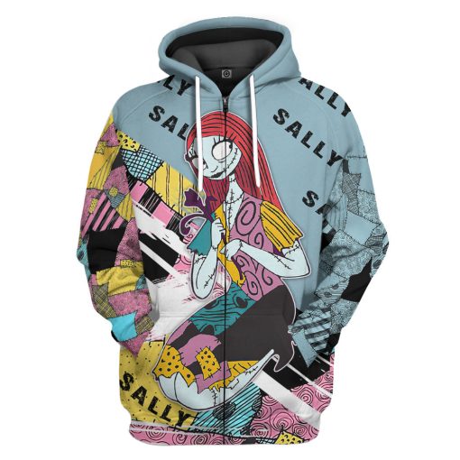 Gearhumans 3D Sally Skellington The Nightmare Before Christmas Custom Tshirt Hoodie Apparel - Image 4