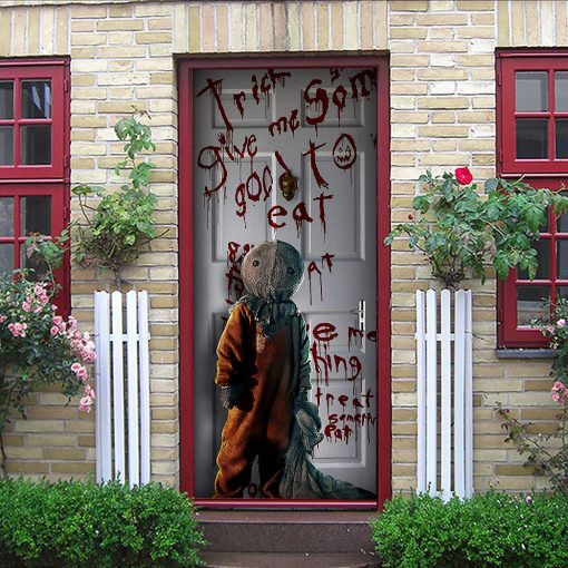 Gearhumans 3D Trick Or Treat Custom Door Sticker