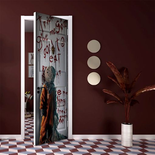 Gearhumans 3D Trick Or Treat Custom Door Sticker