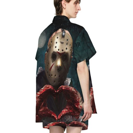 Gearhumans 3D Jason Loves You Custom Hawaii Shirt