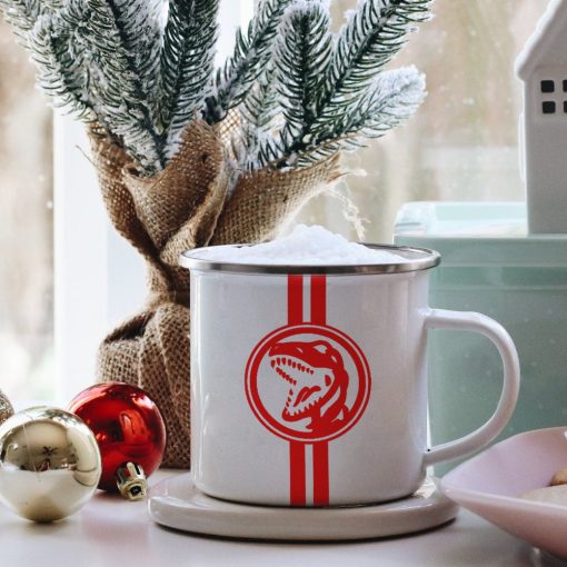 Gearhumans 3D PRMM Red Ranger Custom Name Camping Mug - Image 6