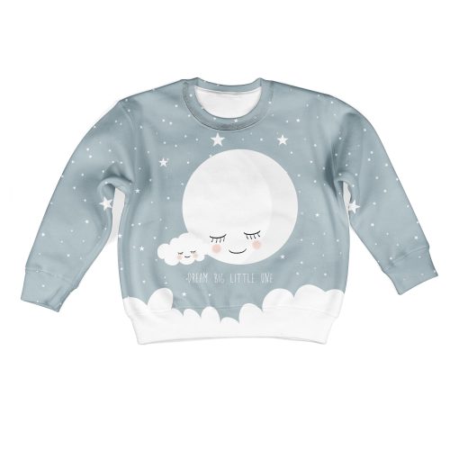 Dream Big Little One Custom Hoodies T-shirt Apparel HD-PET110393K kid 3D apparel Kid Sweatshirt S/6-8