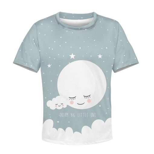 Dream Big Little One Custom Hoodies T-shirt Apparel HD-PET110393K kid 3D apparel Kid T-Shirt XS