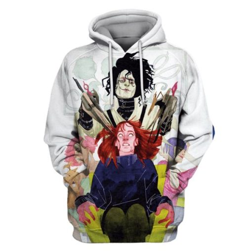 edward scissorhands comic Hoodies - T-Shirts Apparel MV110195 3D Custom Fleece Hoodies Hoodie S