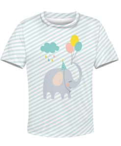 Elephant with balloon Kid Custom Hoodies T-shirt Apparel HD-PET110262K kid 3D apparel Kid T-Shirt XS 