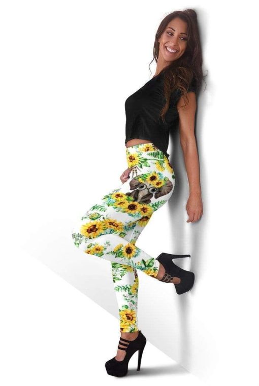 Elephant with flower Full-print Leggings HD-GH20288-LEG Leggings