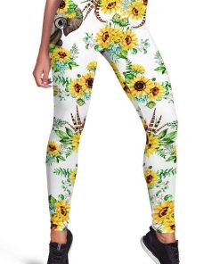 Elephant with flower Full-print Leggings HD-GH20288-LEG Leggings Leggings S 