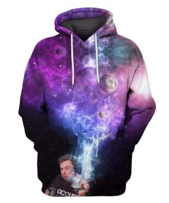 Elon Musk smoking out space Hoodies - T-Shirts Apparel HD-GH110108 3D Custom Fleece Hoodies Hoodie S 