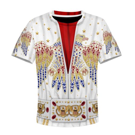Elvis presley suit Kid Custom Hoodies T-shirt Apparel HD-GH1106173K kid 3D apparel Kid T-Shirt 3XS