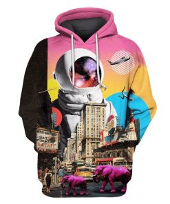 Enormous Astronaut Custom T-shirt - Hoodies Apparel GH110231 3D Custom Fleece Hoodies Hoodie S
