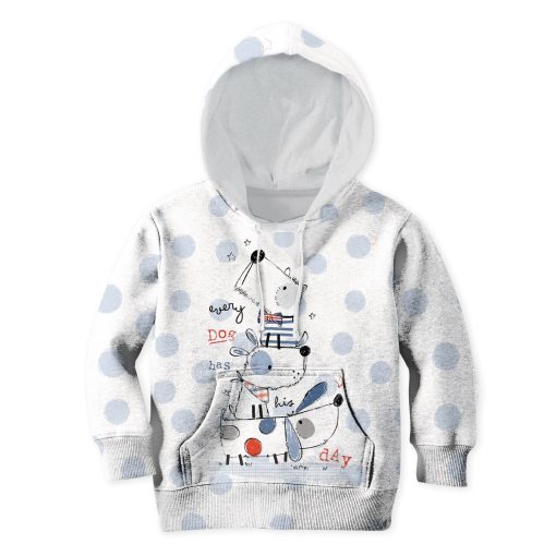 Every Dog Has His Day Custom Hoodies T-shirt Apparel HD-PET110289K kid 3D apparel Kid Hoodie S/6-8