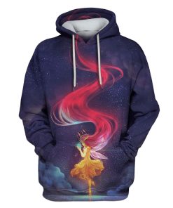 Fairy In Galaxy Custom T-shirt - Hoodies Apparel HD-GH110556 3D Custom Fleece Hoodies Hoodie S 