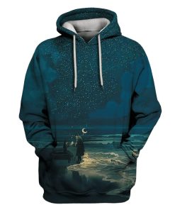 Falling Star Custom T-shirt - Hoodies Apparel HD-GH110452 3D Custom Fleece Hoodies Hoodie S 