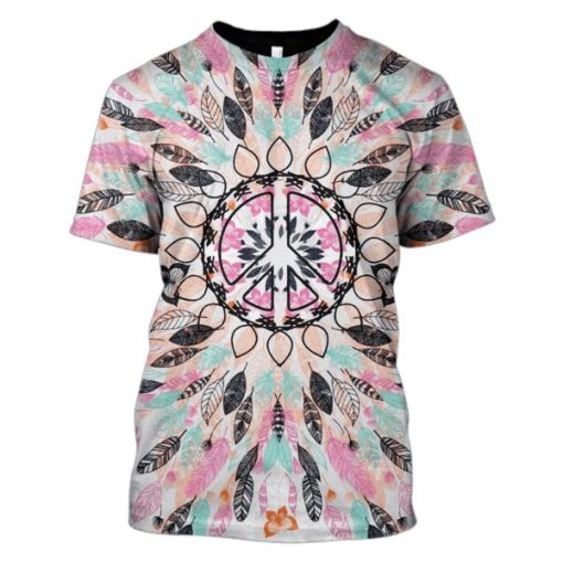 Feathers and Butterfly Hoodies T-Shirt Apparel HP101121 3D Custom Fleece Hoodies T-Shirt S