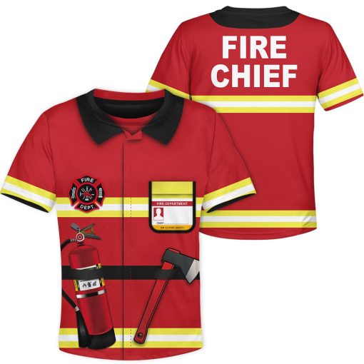 Firefighter Kid Custom Hoodies T-shirt Apparel HD-GH110498K kid 3D apparel