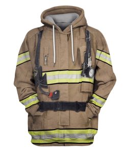 Firefighter Suit Custom T-shirt - Hoodies Apparel HD-GH110497 3D Custom Fleece Hoodies Hoodie S 