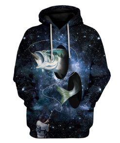 Fishing Galaxy Custom T-Shirts Hoodies Apparel FI-QM2012194 3D Custom Fleece Hoodies Hoodie S 