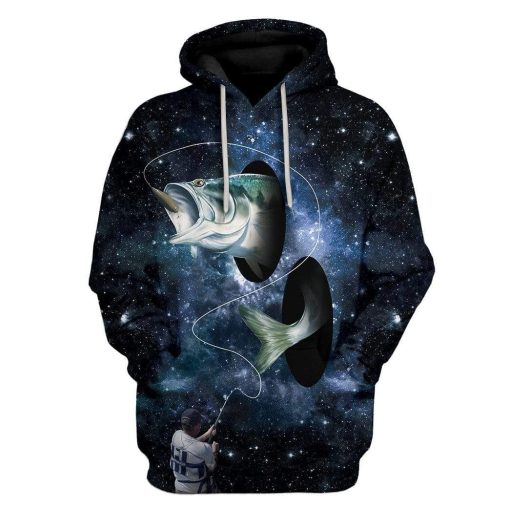 Fishing Galaxy Custom T-Shirts Hoodies Apparel FI-QM2012194 3D Custom Fleece Hoodies Hoodie S