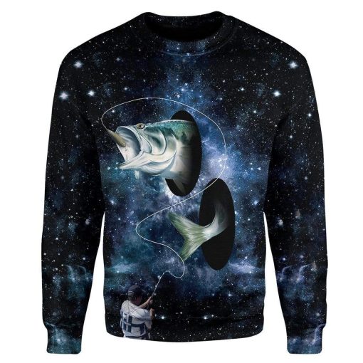 Fishing Galaxy Custom T-Shirts Hoodies Apparel FI-QM2012194 3D Custom Fleece Hoodies Long Sleeve S