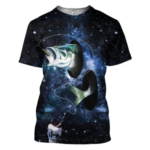 Fishing Galaxy Custom T-Shirts Hoodies Apparel FI-QM2012194 3D Custom Fleece Hoodies T-Shirt S