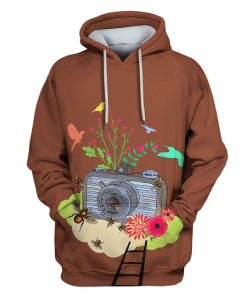 Flower Camera Custom T-shirt - Hoodies Apparel HD-GH110573 3D Custom Fleece Hoodies Hoodie S 