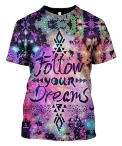 Follow the Dream Hoodies T-Shirt Apparel HP101119 3D Custom Fleece Hoodies T-Shirt S 