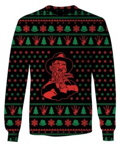 Freddy Krueger in Nightmare on Elm Street Custom T-shirt - Hoodies Apparel HD-MV110674 3D Custom Fleece Hoodies Long Sleeve S 