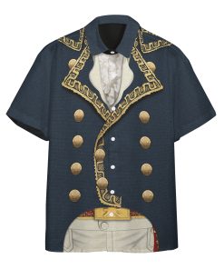 Gearhumans 3D Marquis de Lafayette Custom Short Sleeve Shirt