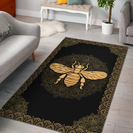 Gearhumans Mandala Bee Rug - Image 2