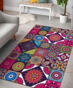 Gearhumans COLORFUL MANDALA RUG