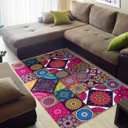 Gearhumans COLORFUL MANDALA RUG