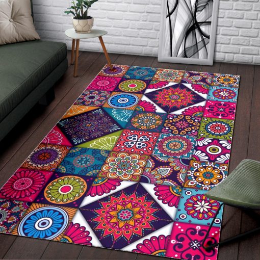 Gearhumans COLORFUL MANDALA RUG