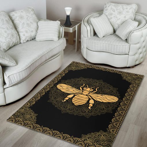Gearhumans Mandala Bee Rug - Image 5