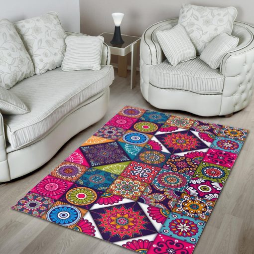 Gearhumans COLORFUL MANDALA RUG