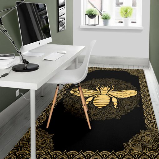 Gearhumans Mandala Bee Rug - Image 6