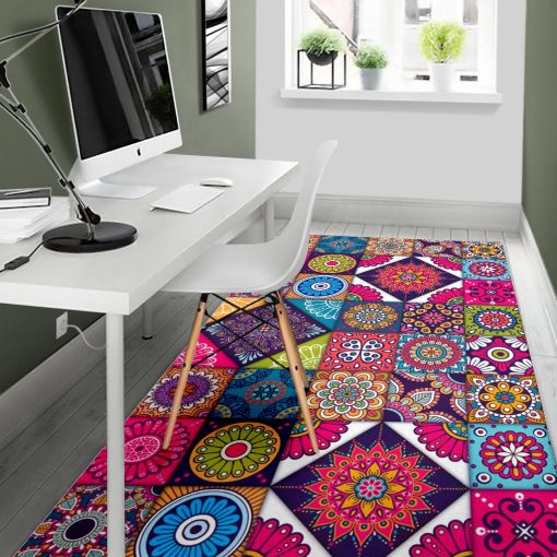 Gearhumans COLORFUL MANDALA RUG