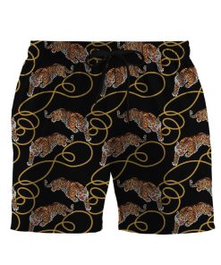 Gearhumans 3D Tiger Line Tropical Custom Hawaii Short