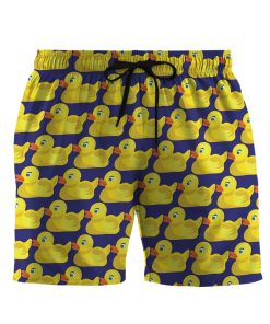 Gearhumans 3D Ducky Tie Pattern Custom Men Shorts