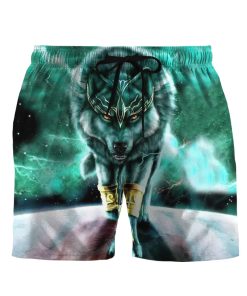 Gearhumans 3D Wolf Of Thunder Custom Men Short