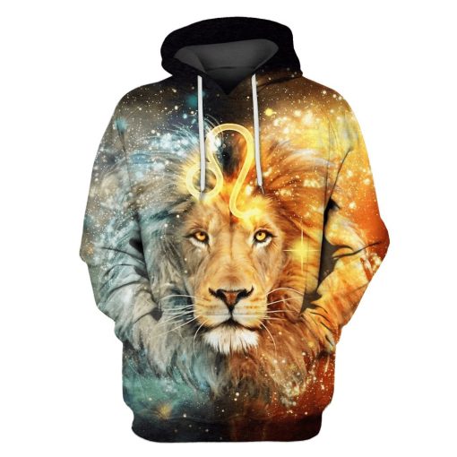 Full Moon Lion Hoodies - T-Shirts Apparel ZOD110123 3D Custom Fleece Hoodies Hoodie S