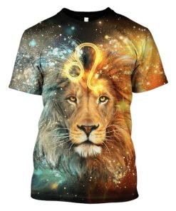 Full Moon Lion Hoodies - T-Shirts Apparel ZOD110123 3D Custom Fleece Hoodies T-Shirt S 