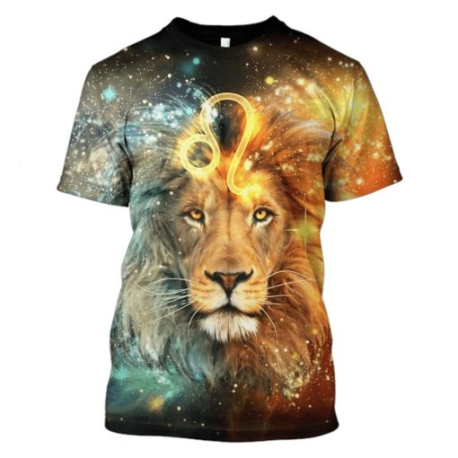 Full Moon Lion Hoodies - T-Shirts Apparel ZOD110123 3D Custom Fleece Hoodies T-Shirt S