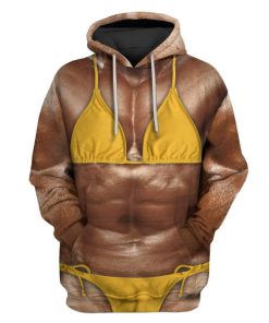 Funny Lady BodybuilderCustom T-shirt - Hoodies Apparel HD-GH20501 3D Custom Fleece Hoodies Hoodie S 