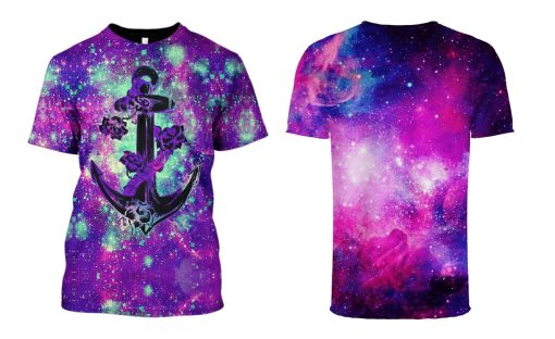 Galaxy Anchor Hoodies T-Shirt Apparel GL101101 3D Custom Fleece Hoodies