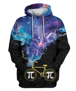Galaxy Pi Bike Custom T-shirt - Hoodies Apparel HD-GH110539 3D Custom Fleece Hoodies Hoodie S 