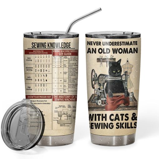 GB07124- Gearhuman 3D Sewing Knowledge Custom Tumbler GB07124 Tumbler