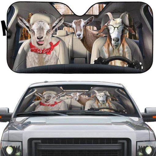 Geahuman 3D Goats Custom Car Auto Sunshade GS13075 Auto Sunshade